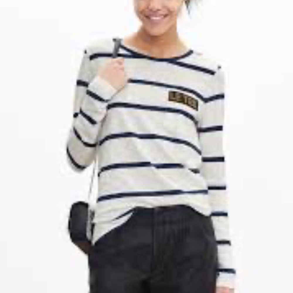 NWT Banana Republic stripped long sleeve